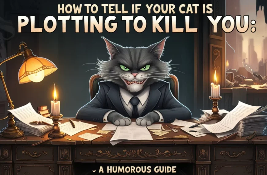 an image of How To Tell If Your Cat Is Plotting To Kill You: A Humorous Guide