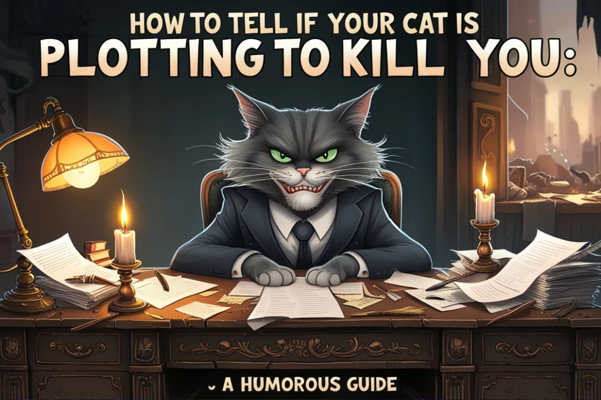 an image of How To Tell If Your Cat Is Plotting To Kill You: A Humorous Guide