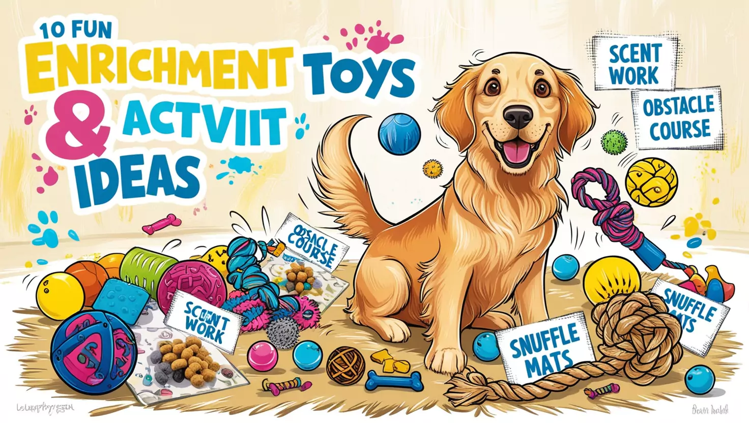 an image of Fun Enrichment Toy Ideas And Activity Ideas For Dogs